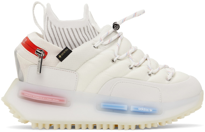 Photo: Moncler Genius Moncler x adidas Originals White NMD Sneakers
