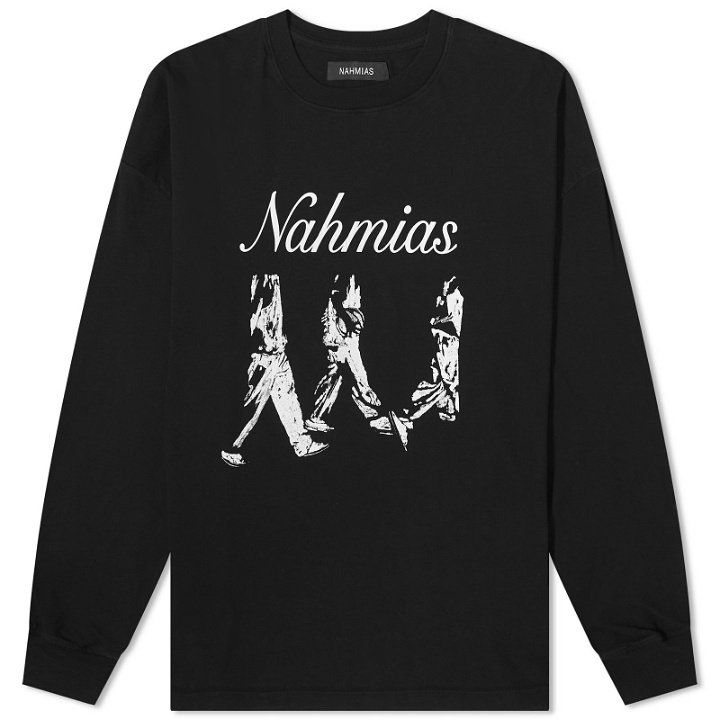 Photo: Nahmias Men's Inmate Long Sleeve T-Shirt in Vintage Black