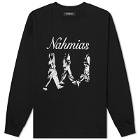 Nahmias Men's Inmate Long Sleeve T-Shirt in Vintage Black
