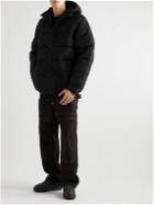 Monitaly - Padded Quilted Shell Parka - Black