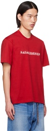 mastermind JAPAN Red Reflective Skull T-Shirt