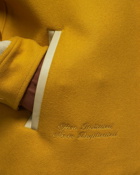 Awake Crown Varsity Jacket Yellow - Mens - Bomber Jackets/College Jackets