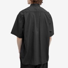 Comme des Garçons Homme Men's Nylon Double Pocket Short Sleeve Shi in Black