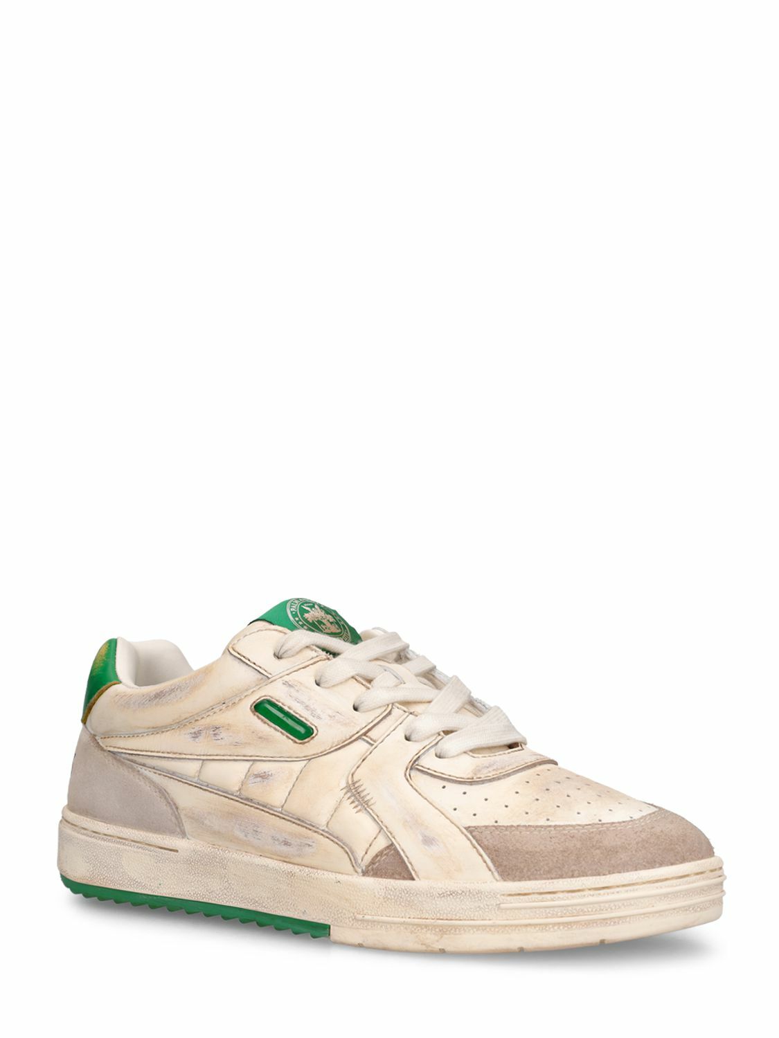 PALM ANGELS - Palm University Leather Low-top Sneakers Palm Angels