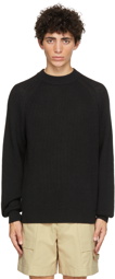 HOPE Black Linen Burly Sweater