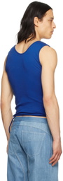 Mainline:RUS/Fr.CA/DE Blue Eshaan Tank Top