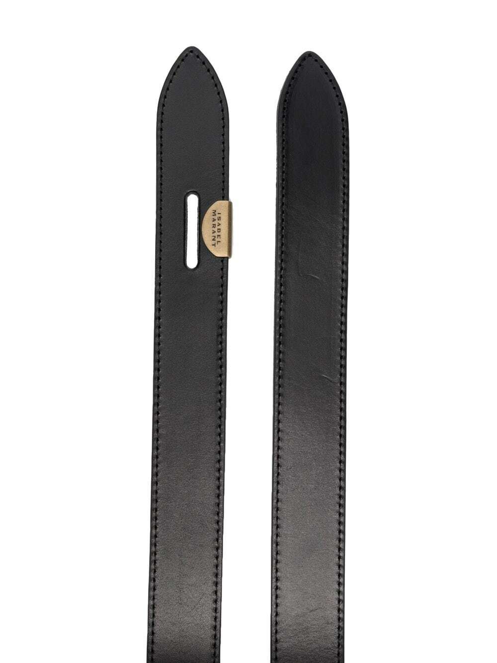 isabel marant lecce leather belt