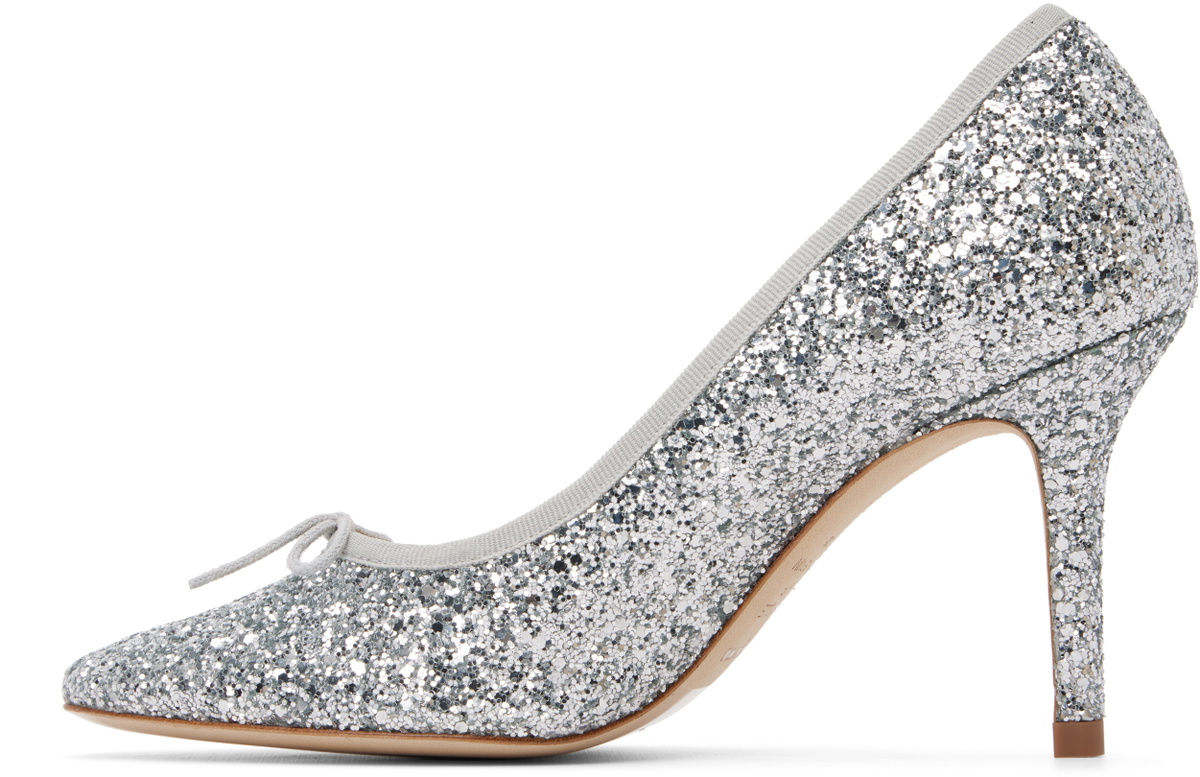 Repetto Silver Cendrillon Heels