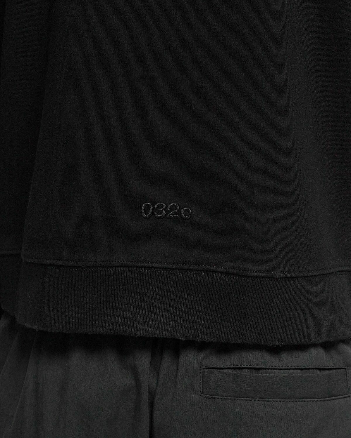 032c Victor Tight Zip Up Hoodie Black Hoodies/Zippers
