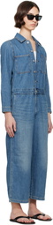 Levi's Blue Iconic Linen+ Denim Jumpsuit