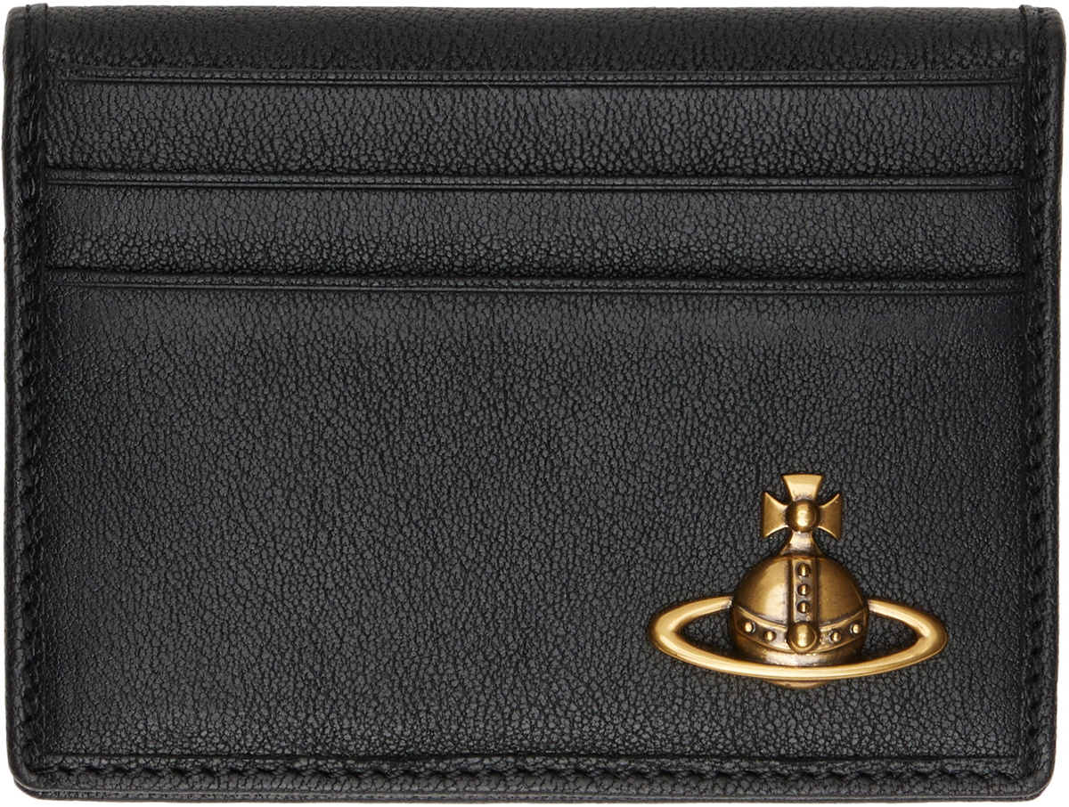 Vivienne Westwood Purple Crocodile Slim Flap Card Holder