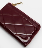 Saint Laurent Paris Fragments patent leather card holder