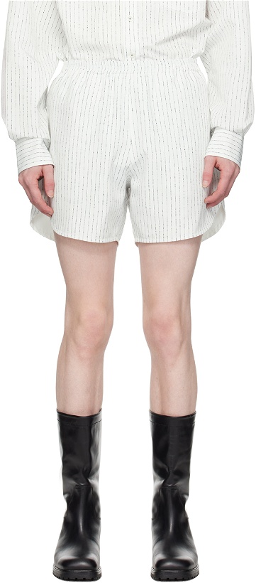Photo: Recto Off-White Stripe Shorts