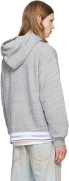 Dsquared2 Gray Dsquared2 Tape Relax Fit Hoodie