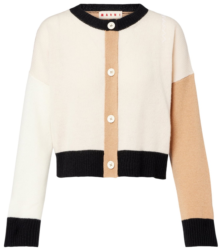 Photo: Marni Colorblocked cashmere cardigan