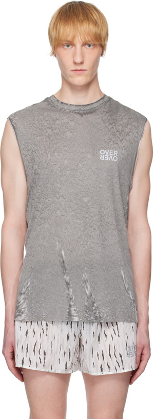 Photo: OVER OVER Gray Easy Collagenic Tank Top