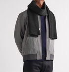 A.P.C. - Ribbed Mélange Merino Wool and Cashmere-Blend Scarf - Gray