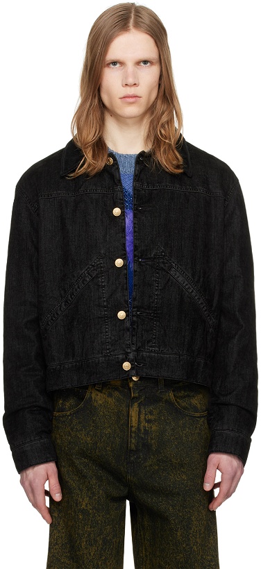 Photo: Marni Black Garment-Dyed Denim Jacket