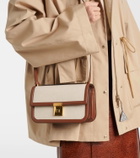 DeMellier Paris leather-trimmed shoulder bag