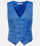 Gabriela Hearst Coleridge wool, silk, and linen vest