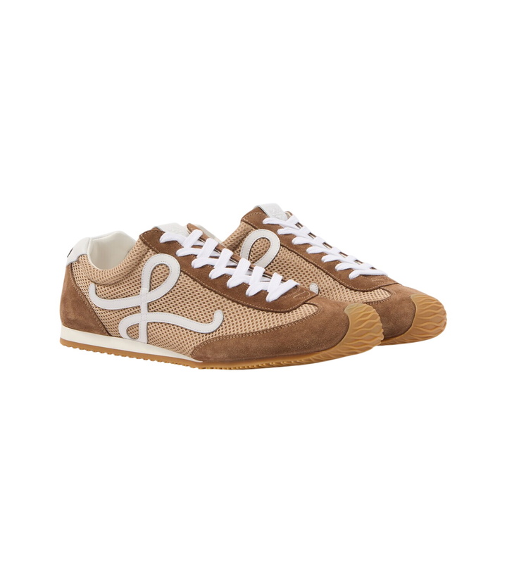 Photo: Loewe Ballet Runner 2.0 suede-trimmed sneakers