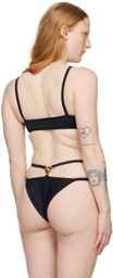 Versace Underwear Black Medusa '95 Bikini Top