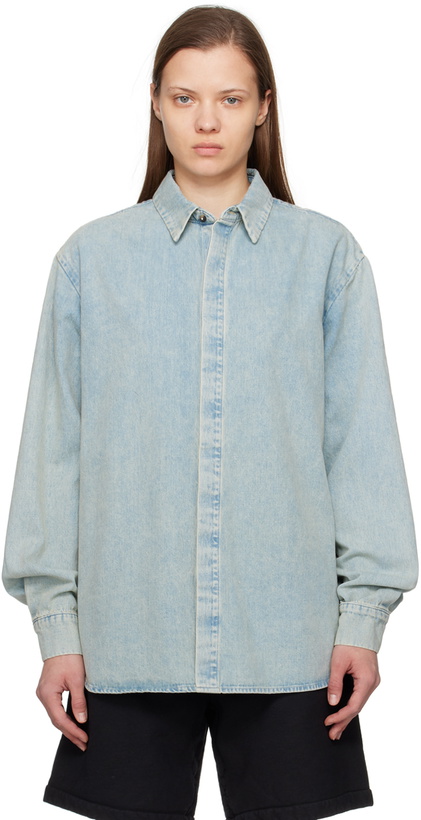 Photo: Fear of God Blue Faded Denim Shirt