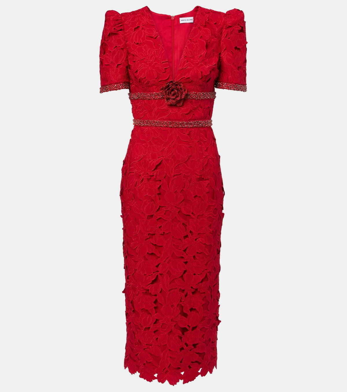 REBECCA VALLANCE ワンピース Embellished lace midi 1034430 Rebecca Vallance Embellished lace midi dress Rebecca Vallance
