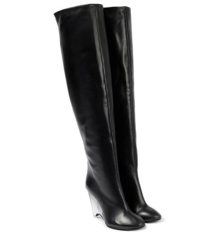 Photo: Alaïa Leather knee-high boots