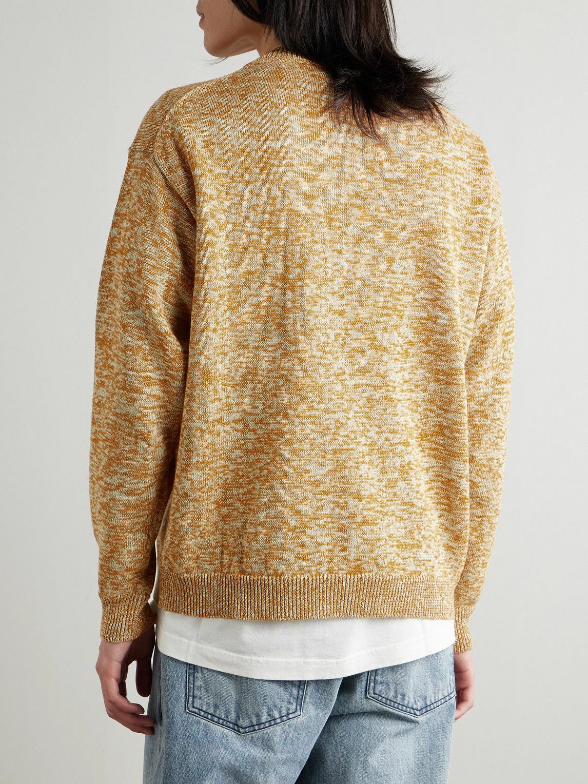 Federico Curradi - Linen and Cotton-Blend Sweater - Orange