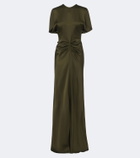 Victoria Beckham Isabella ruched satin gown