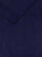 Frescobol Carioca - Lima Linen and Wool-Blend Suit Jacket - Blue