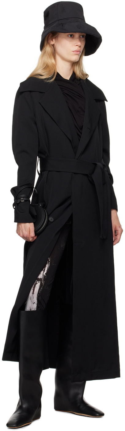 YOHJI YAMAMOTO Black R-Basic Coat