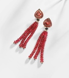 Marina B 18kt gold earrings with opal, sapphire, onyx, and diamonds