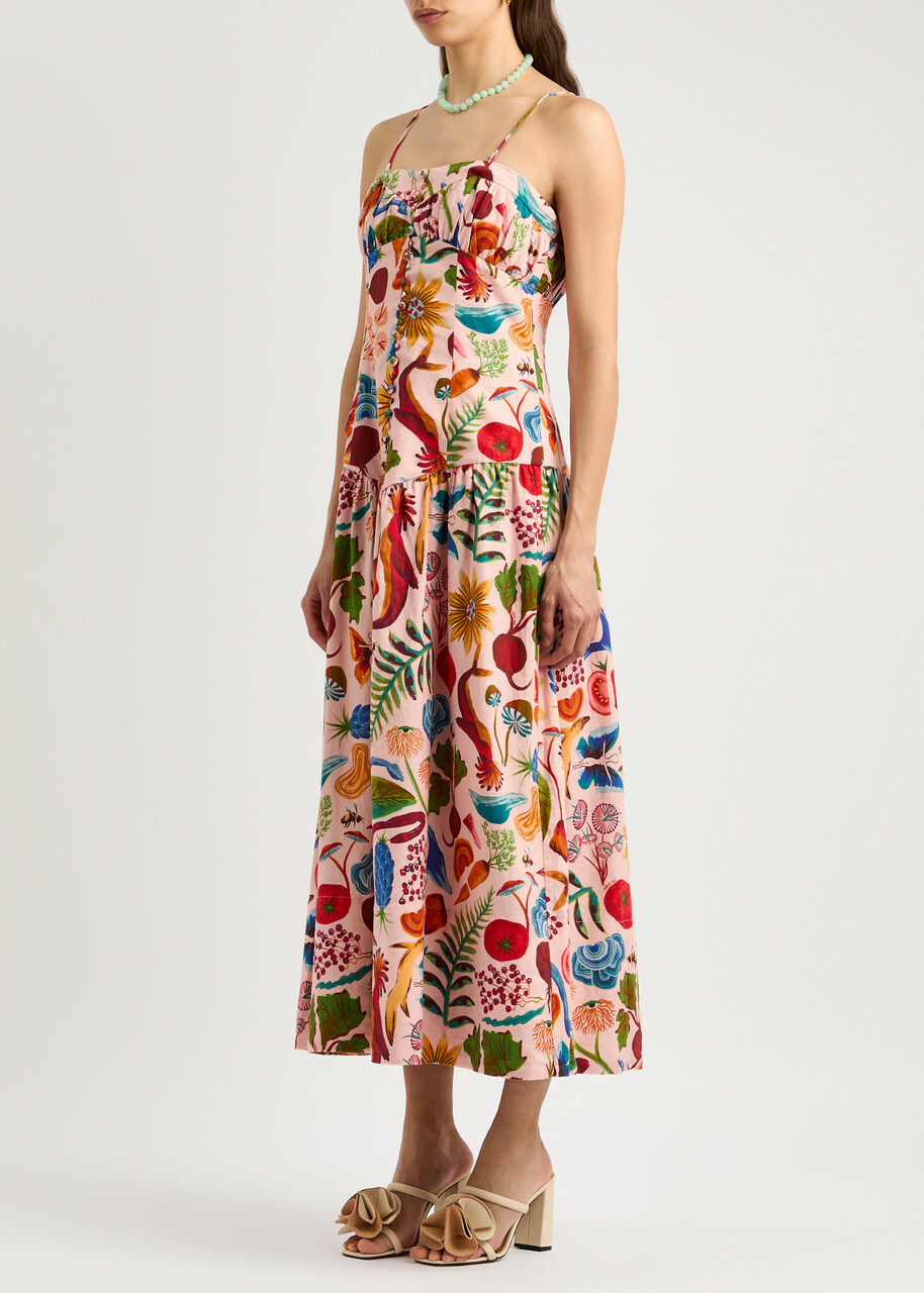 knee length dresses for ladies Stretch Linen Halter Dress