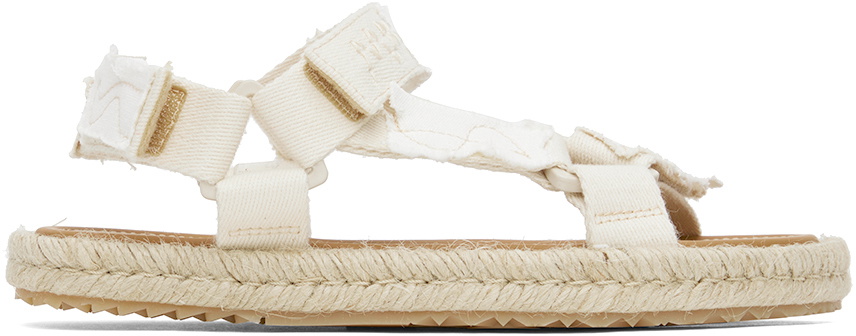 Maison Margiela Off-White Patchwork Hiking Sandals Maison