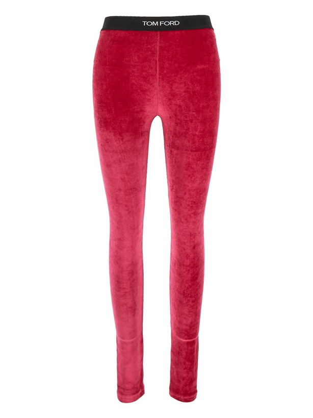 Photo: Tom Ford Velvet Logo Leggings