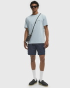 WOOLRICH LOGO TEE Blue Mens Shortsleefe