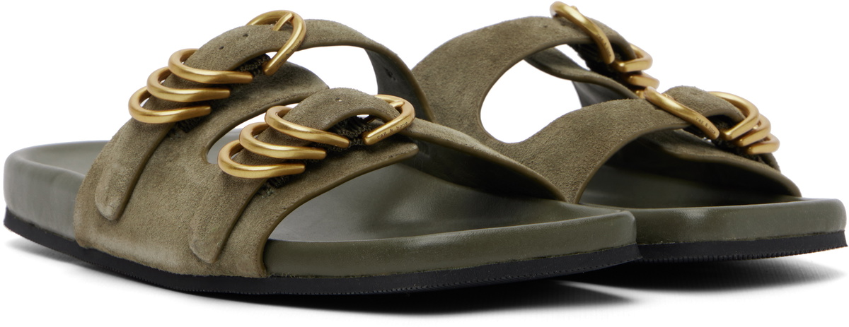 rag & bone Khaki Rue Suede Sandals