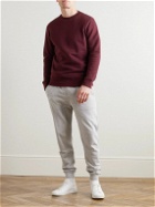 Kingsman - Logo-Embroidered Cotton and Cashmere-Blend Jersey Sweatshirt - Burgundy