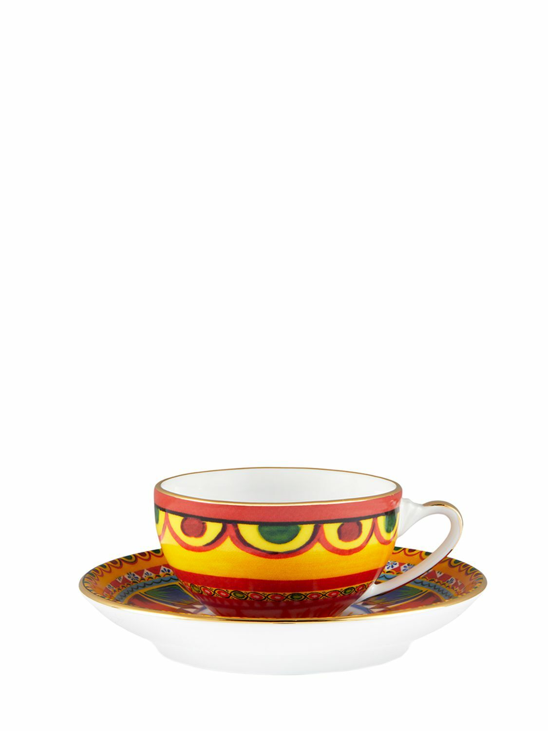 DOLCE & GABBANA Carretto Sicilian Espresso Cup & Saucer