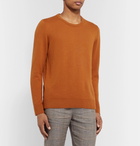 Massimo Alba - Slim-Fit Watercolour-Dyed Cashmere Sweater - Orange