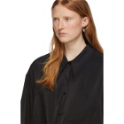Lemaire Black Silk Maxi Shirt