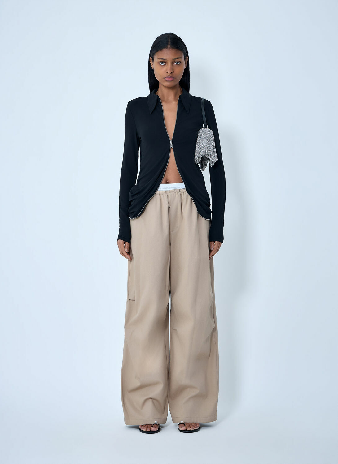 Alexander Wang Wide-Leg Elasticated Waist Pants