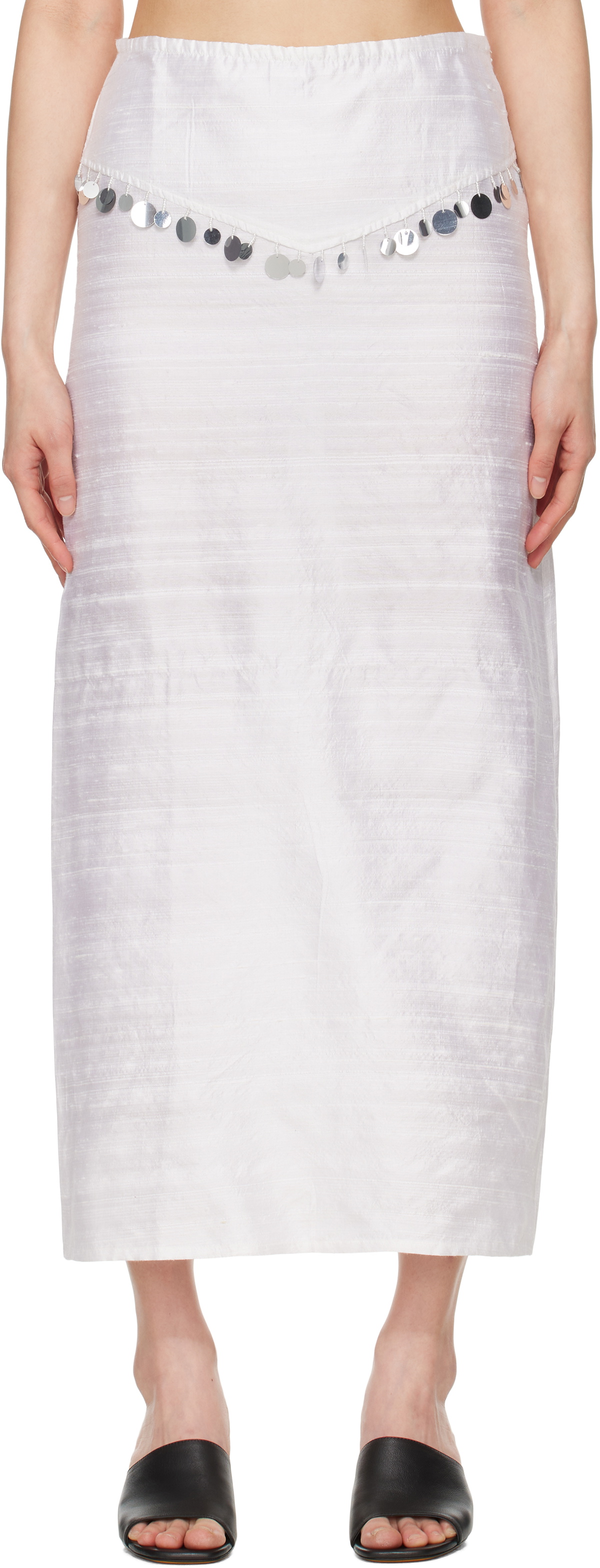 スカート GIMAGUAS Ivory Viscose Blend Skirt GIMAGUAS - BEIGE IRINA MIDI SKIRT – LE LABO STORE