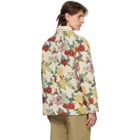 Palm Angels Beige Floral Workwear Jacket