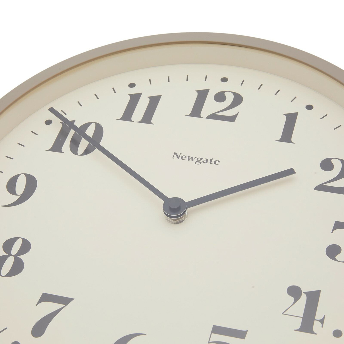 Newgate Clocks Number Four Theatre Wall Clock in Stone Grey