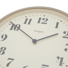 Newgate Clocks Number Four Theatre Wall Clock in Stone Grey 