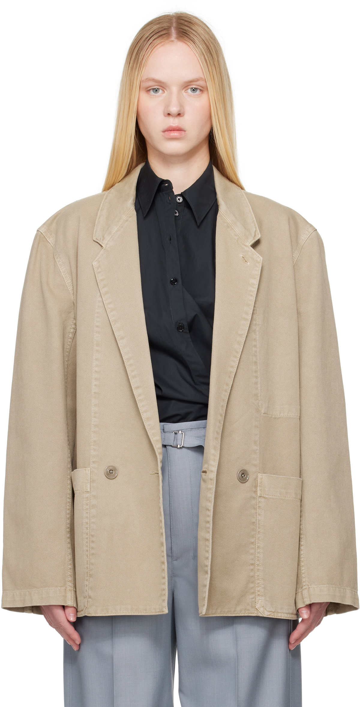 LEMAIRE Beige Workwear Blazer