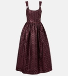 Markarian Apple bow-detail bustier dress